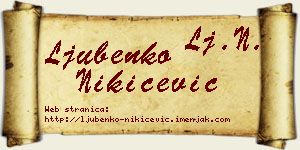 Ljubenko Nikićević vizit kartica